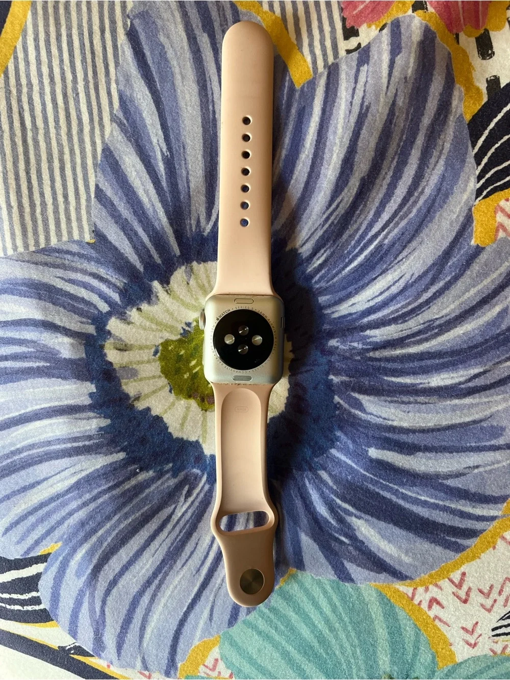 Smartwatch with Pink Silicone Band